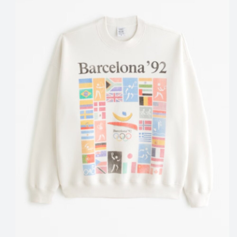 A&F Olympics Graphic Crew Sweatshirt